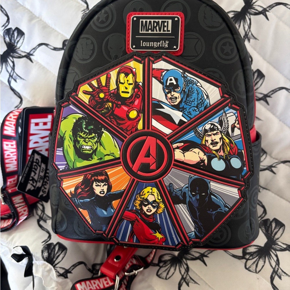 Loungefly Marvel Avengers 60th Anniversary Glow in the dark Backpack